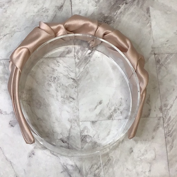 Blush Premium Satin Headband - Picture 6 of 8
